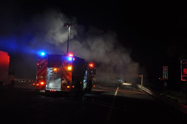 I-684 Car Fire November 2011